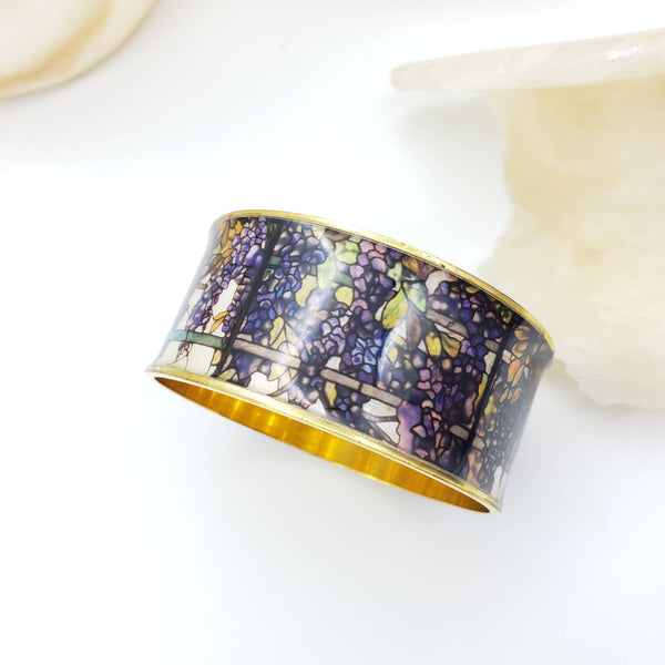 Wisteria Tiffany Stained Glass Bangle