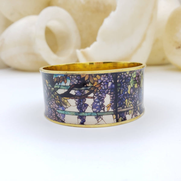 Wisteria Tiffany Stained Glass Bangle