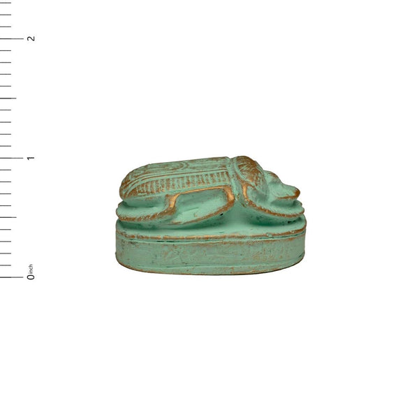 Egyptian Scarab Paperweight Patina Finish