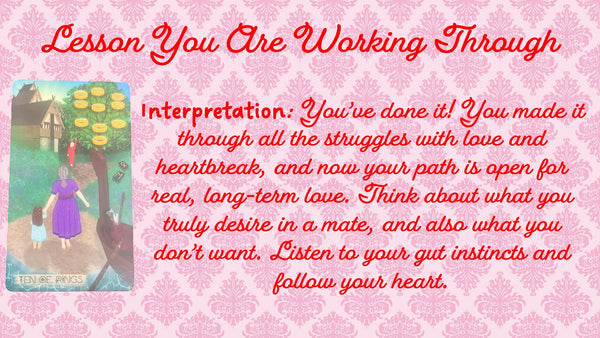 Love Overview 7-Card Tarot Reading