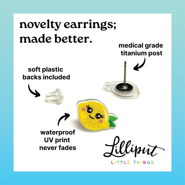 Kawaii Dumpster Fire Earrings