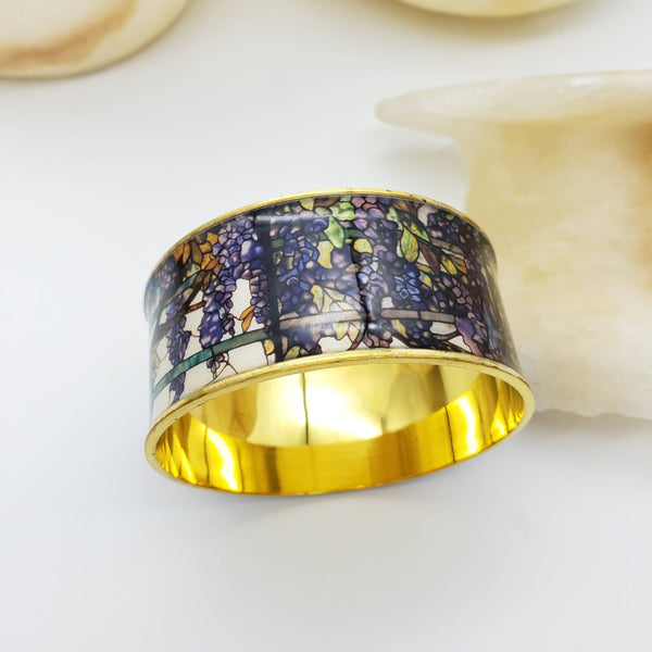 Wisteria Tiffany Stained Glass Bangle