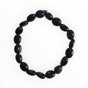 Black Obsidian Nugget Bracelet