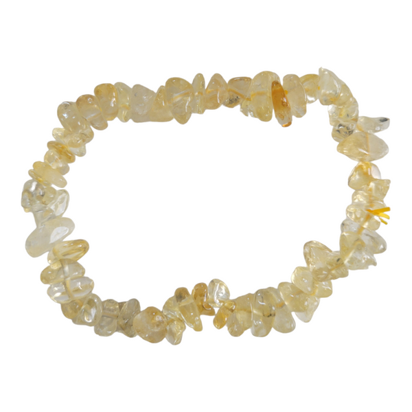 Citrine Chip Bracelet - Attract Wealth, Creativity, Solar Plexus Chakra