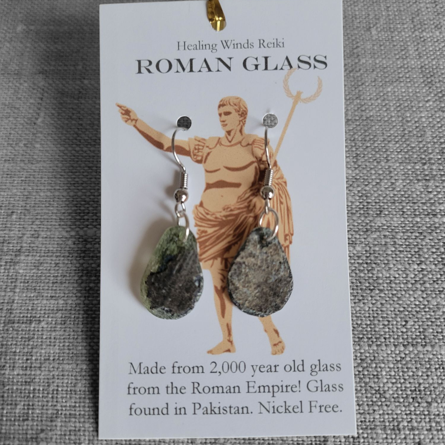 Ancient Roman Glass Earrings