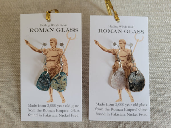 Ancient Roman Glass Earrings