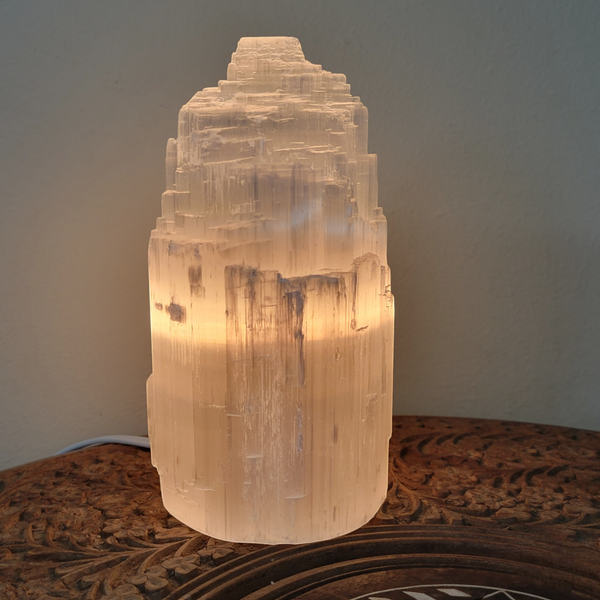 Selenite Crystal Lamp