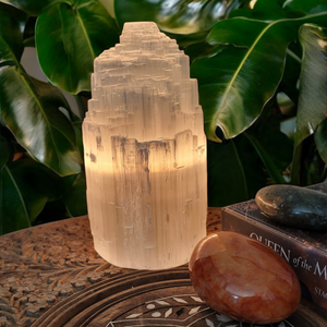 Selenite Crystal Lamp