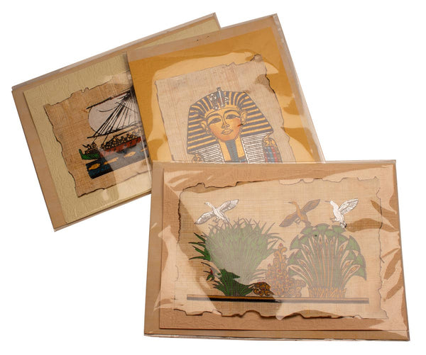 Ancient Egyptian Papyrus Greeting Cards - Assorted Designs