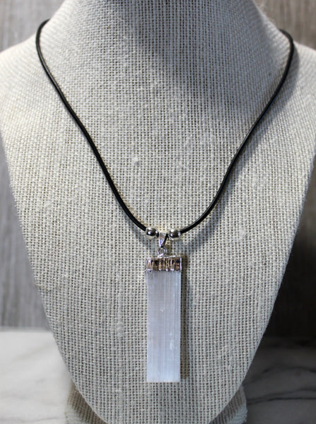 Reiki Charged Selenite Necklace