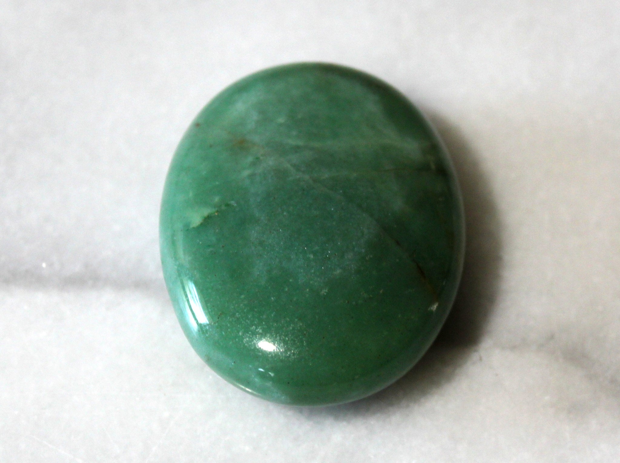 Green Aventurine Palm Stone - Attract Wealth, Heart Chakra