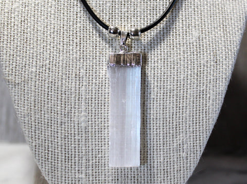 Reiki Charged Selenite Necklace