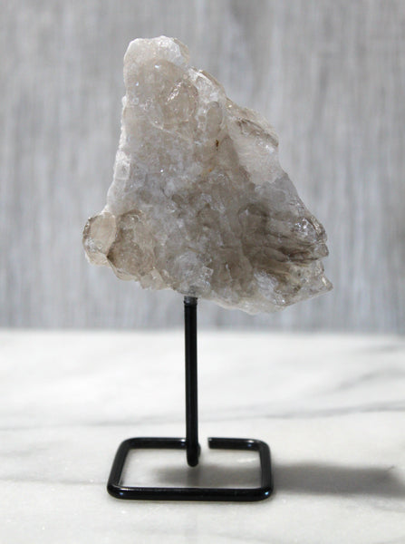 Alligator Quartz Crystal on Display Stand - Elestial Quartz, Love & Light