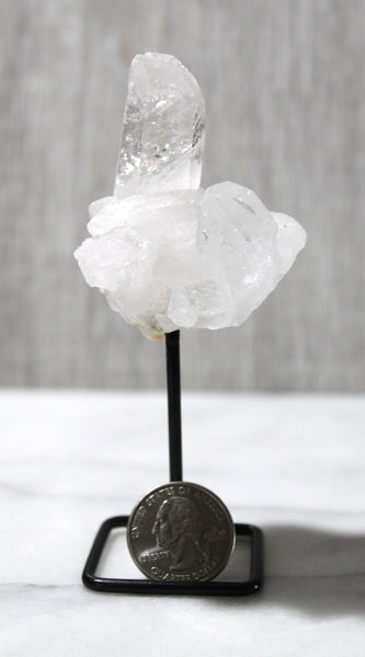 Reiki Charged Clear Quartz Points on Display Stand - Energy Amplifier, Protection