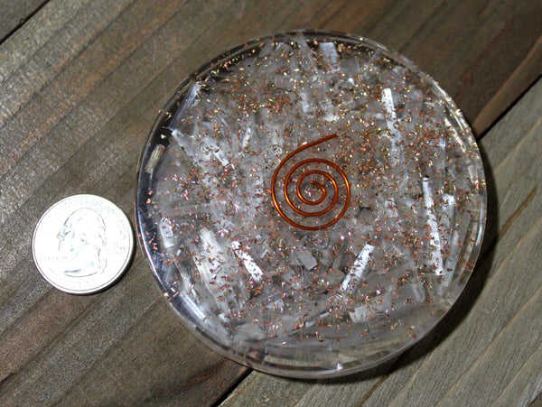 Orgone Selenite Charging Plate - Remove Negative Energy from Crystals and Jewelry