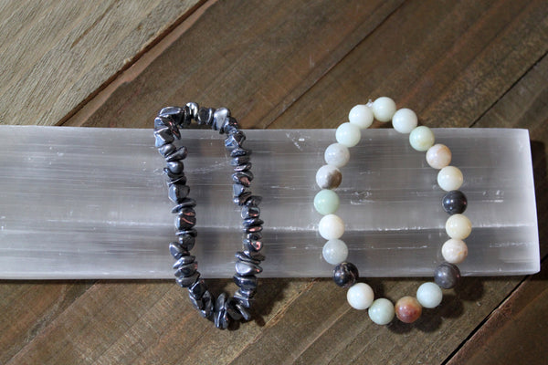 Selenite Charging Slab - Remove Negative Energy from Crystals and Jewelry