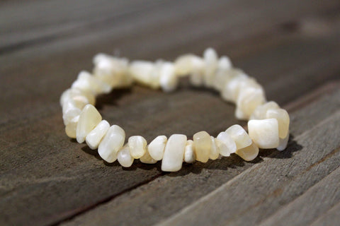 Aragonite Chip Bracelet - Grounding, Increase Focus, Healers