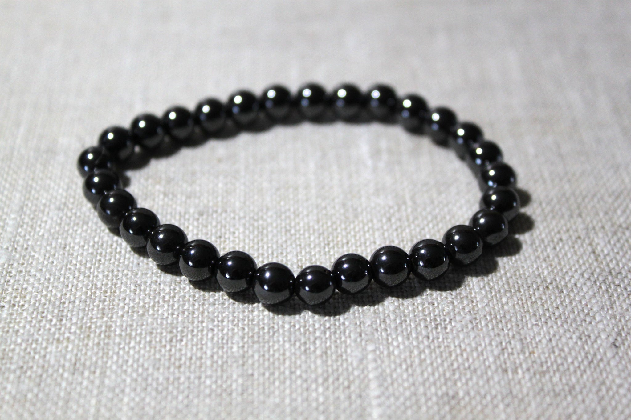 Hematite Bracelet 6mm - Grounding, Protection, Calming