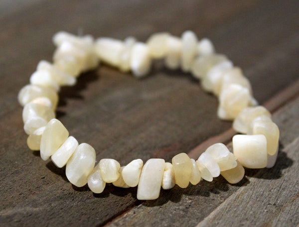 Aragonite Chip Bracelet - Grounding, Increase Focus, Healers