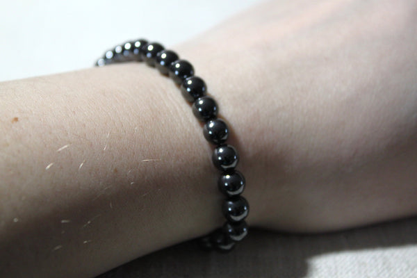 Hematite Bracelet 6mm - Grounding, Protection, Calming