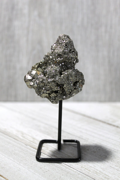 Reiki Charged Pyrite on Display Stand - Fool's Gold - Protection from Negative Energy