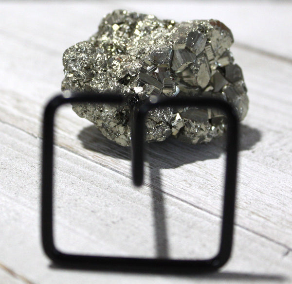 Reiki Charged Pyrite on Display Stand - Fool's Gold - Protection from Negative Energy