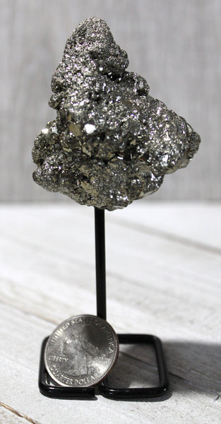 Reiki Charged Pyrite on Display Stand - Fool's Gold - Protection from Negative Energy